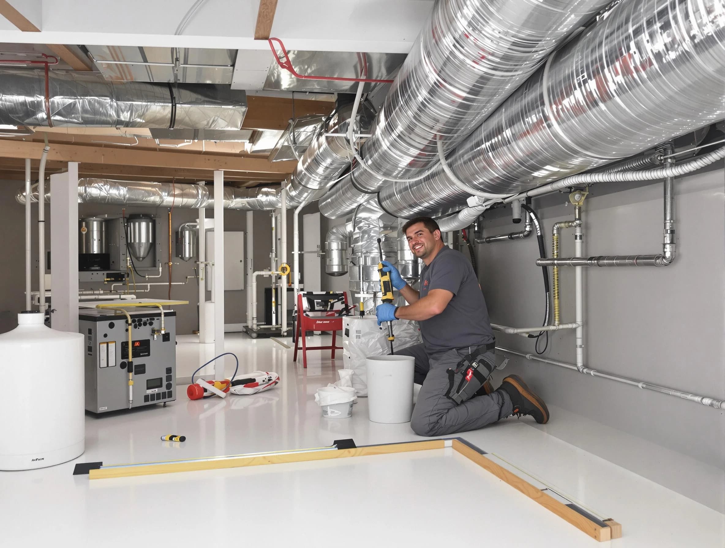 Professional duct sealing service by Calera Air Duct Cleaning in Calera