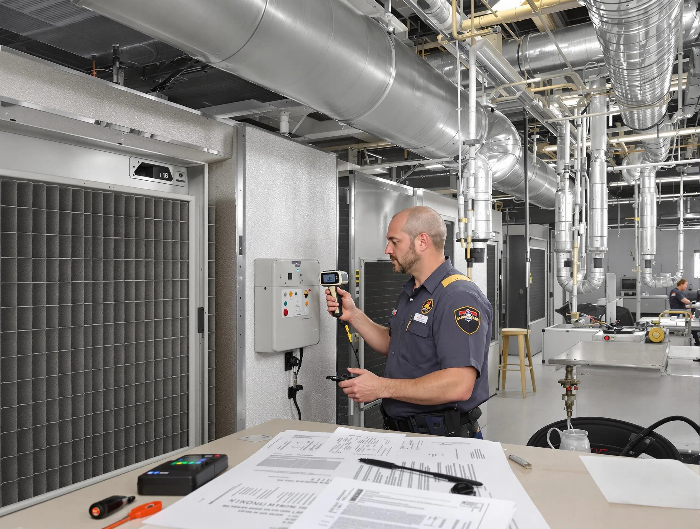 Professional filter system inspection by Calera Air Duct Cleaning in Calera