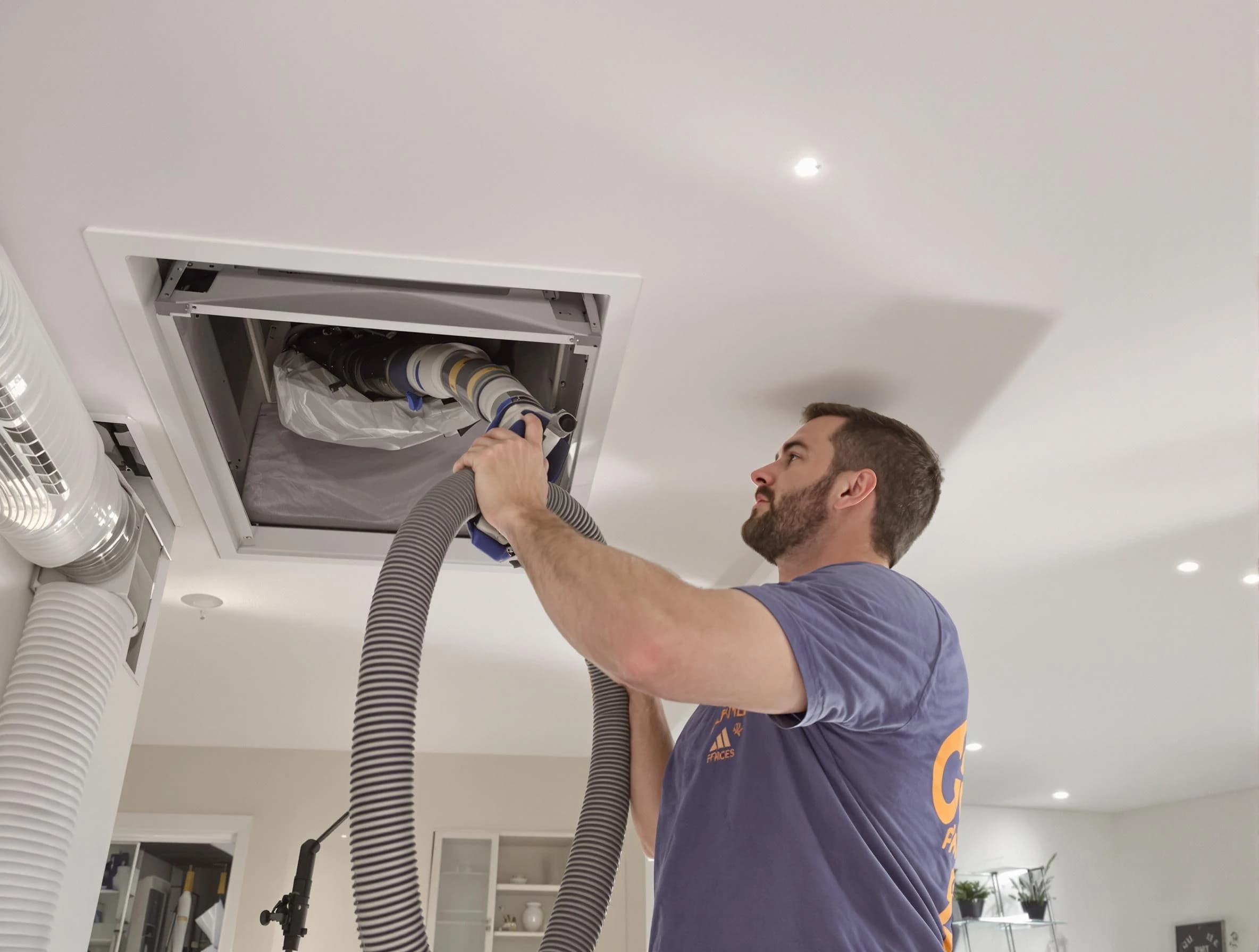 Precision indoor duct cleaning by Calera Air Duct Cleaning in Calera