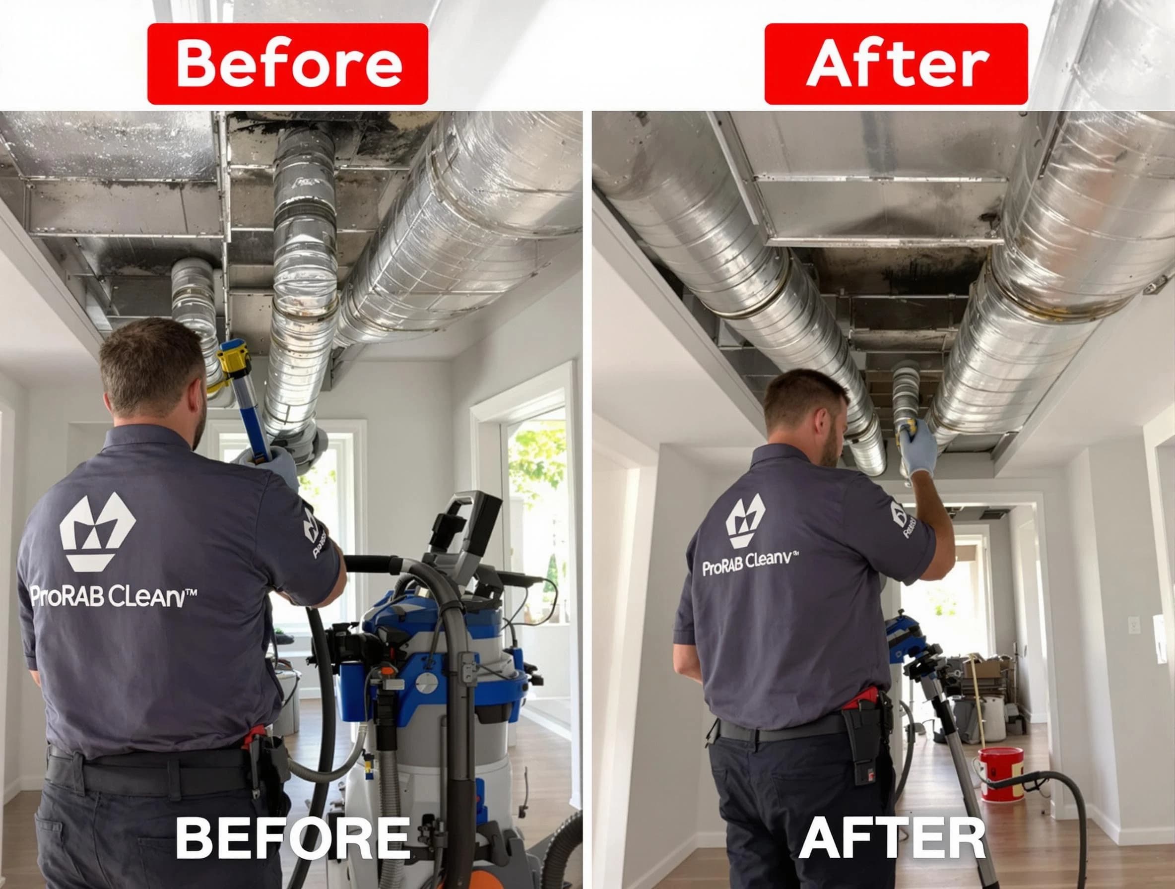 Calera Air Duct Cleaning expert performing thorough residential duct cleaning in a Calera home