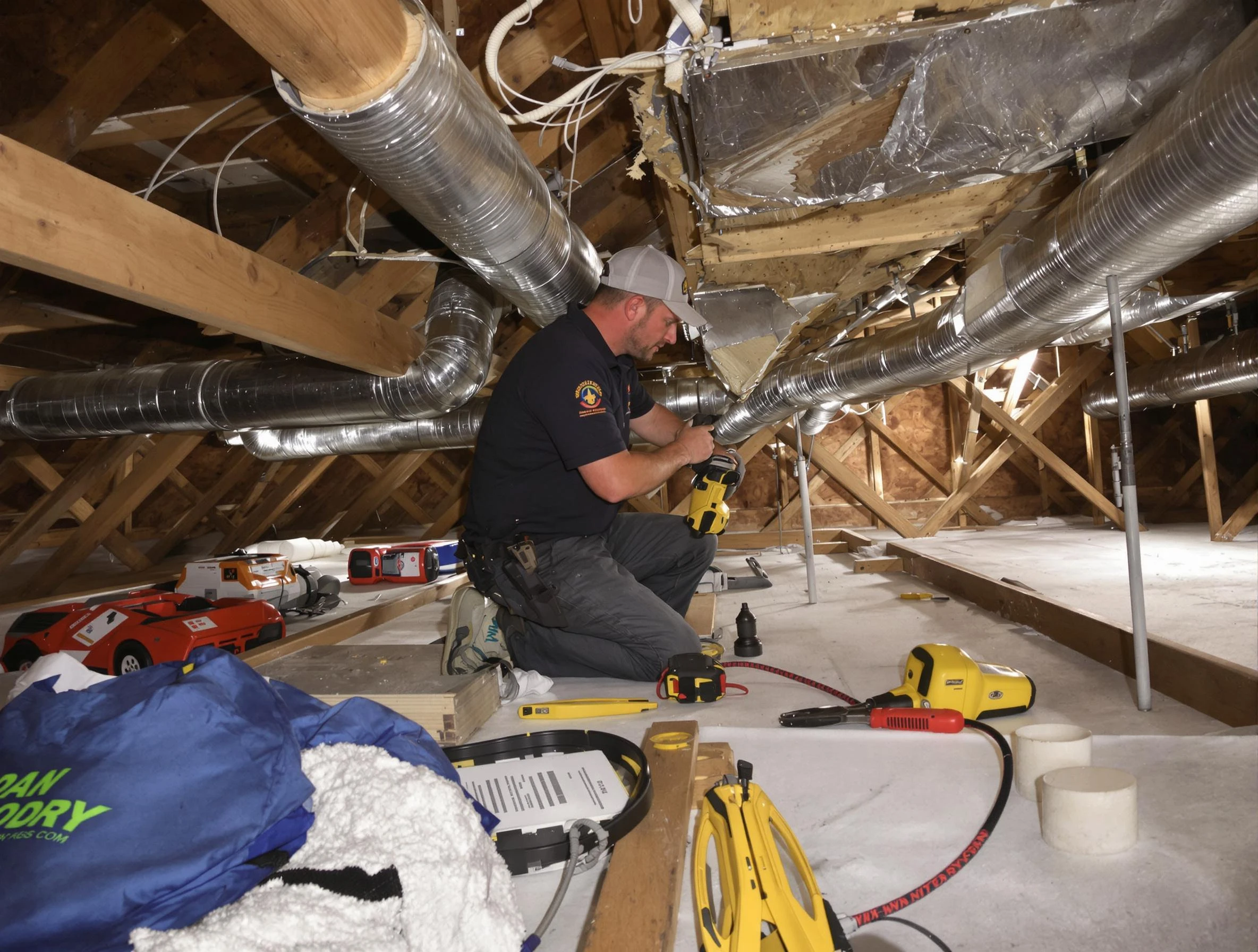 Professional air duct repair by Calera Air Duct Cleaning in Calera