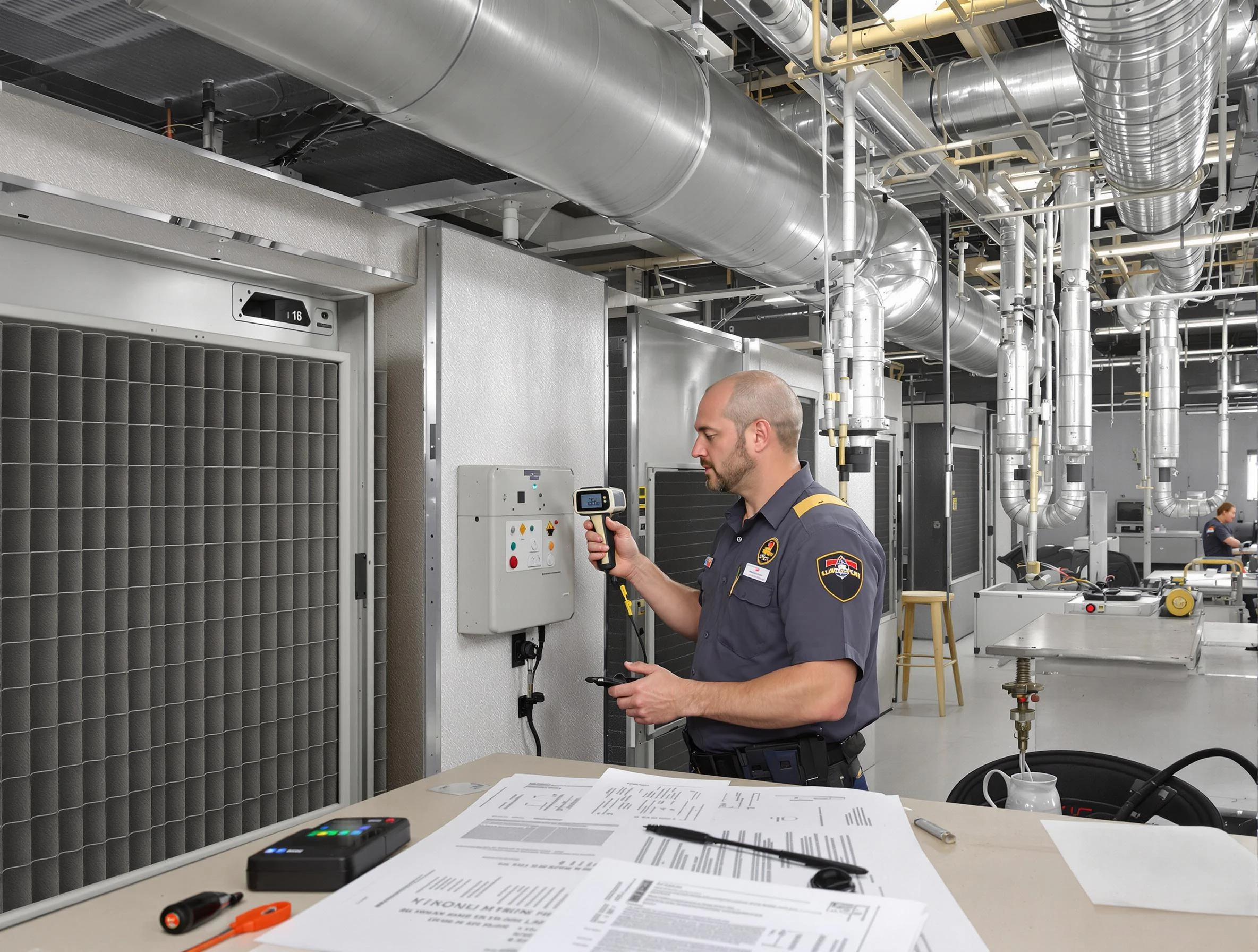 Professional filter system inspection by Calera Air Duct Cleaning in Calera