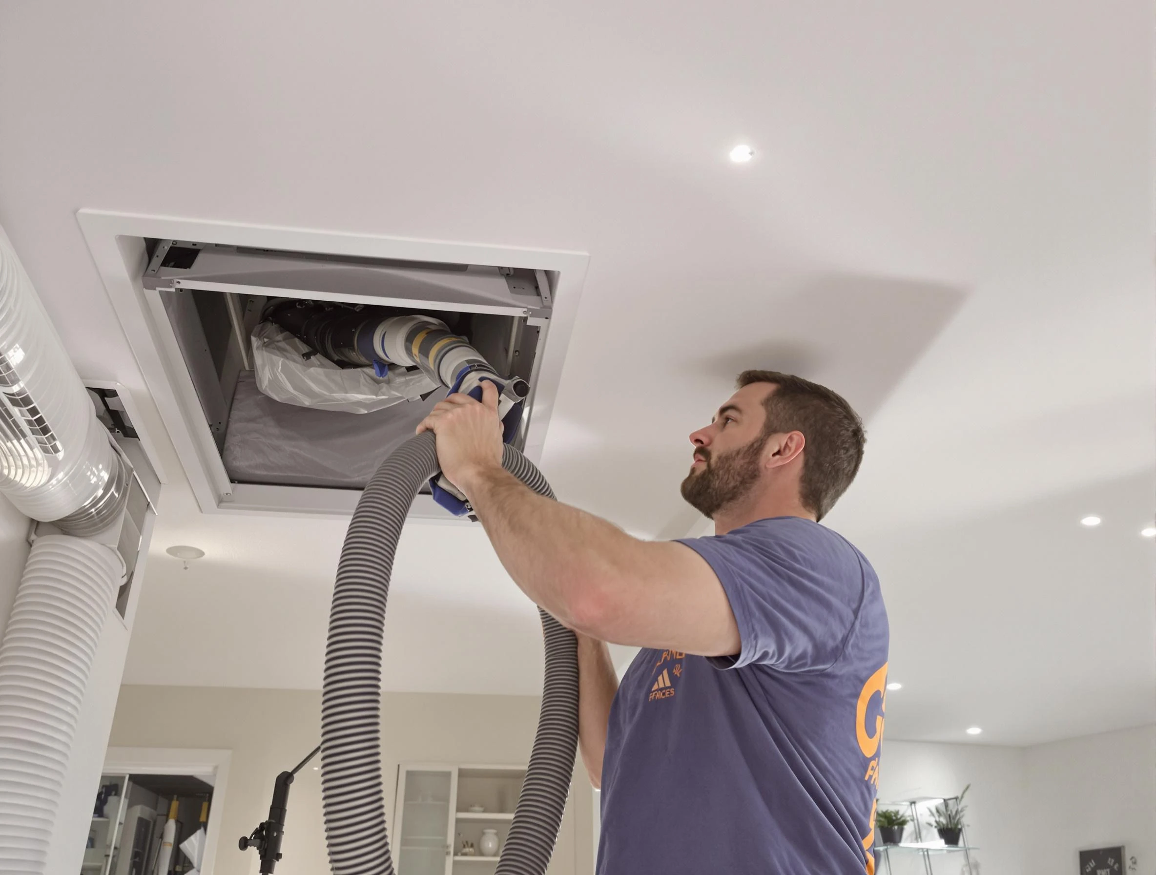 Precision indoor duct cleaning by Calera Air Duct Cleaning in Calera